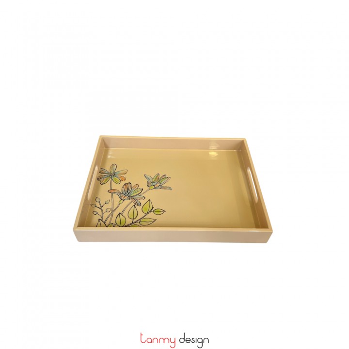 Khay sơn mài chữ nhật 19*30 cm ( các mẫu )